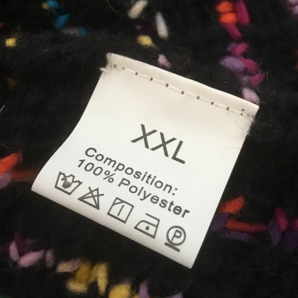 Multicolor Fringe Knit Coat - Picture 3 of 10